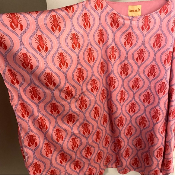 Vibrant Pink and Red Lobster Women's Solelia Dress - Picture 2 of 5